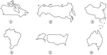 读“美国部分地区轮廓图”回答7-8题．下列对美国①②③④城市的叙述，正确的是（　　）A．①附近有美国最